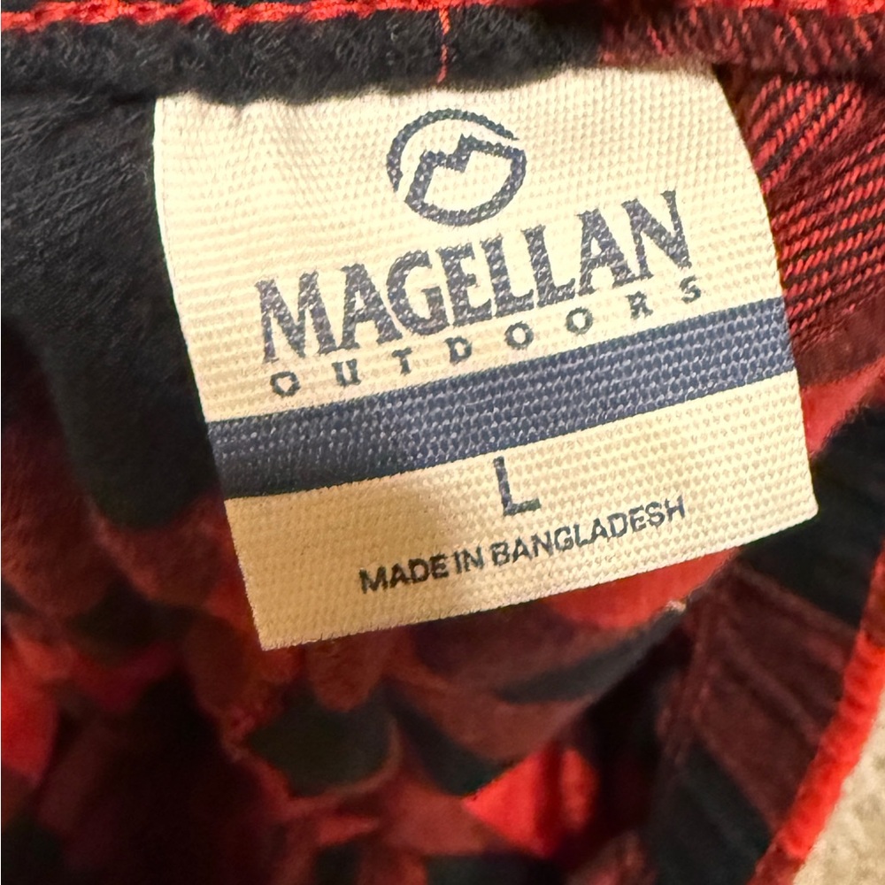Magellan Outdoors Pajama Pants Red Black Mens Size L NWT - Picture 5 of 5